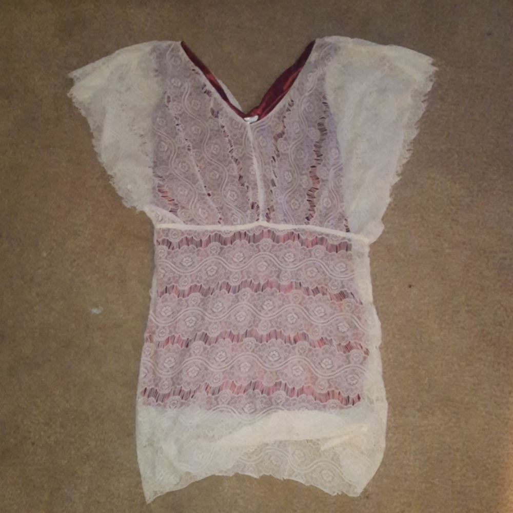 A layered blouse, worn once